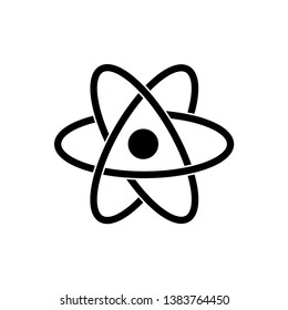 Atom Icon Symbol Vector Illustration - Vector