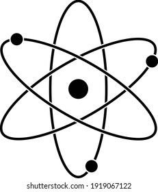 Atom Icon Symbol Vector Illustration