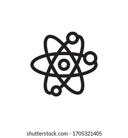 Atom Icon In Trendy  Design Vector Eps 10