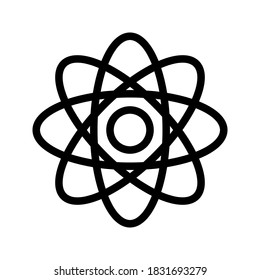 Atom Icon. In Trendy Design Vector. vector illustration