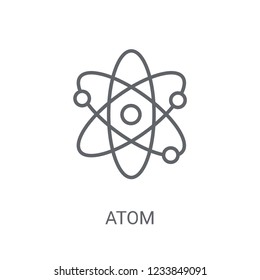 Atom icon. Trendy Atom logo concept on white background from Science collection. Suitable for use on web apps, mobile apps and print media.