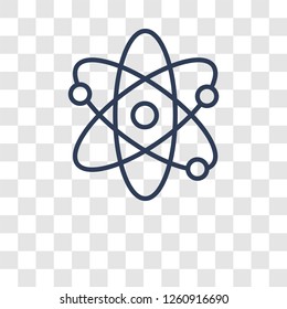 Atom icon. Trendy Atom logo concept on transparent background from Science collection