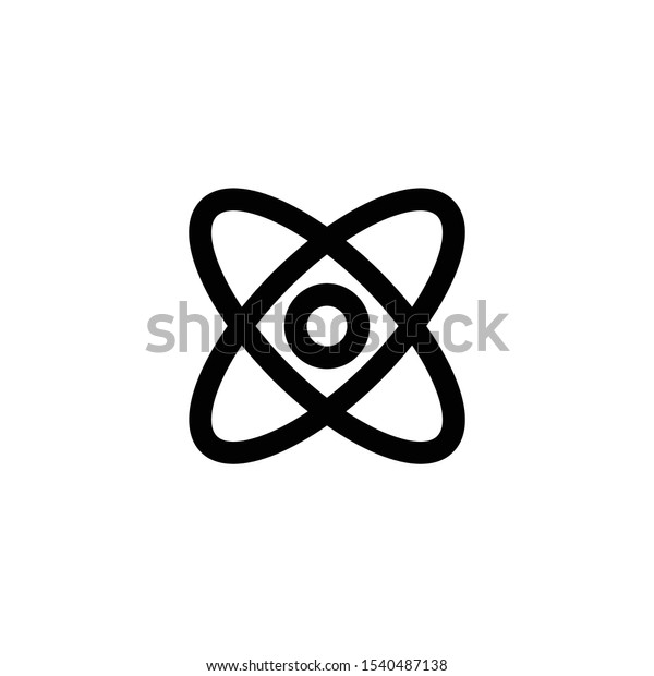 Atom Icon Universe Logo Space Symbol Stock Vector (Royalty Free ...