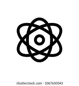 atom icon vector