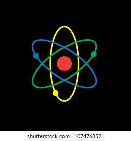 atom icon vector