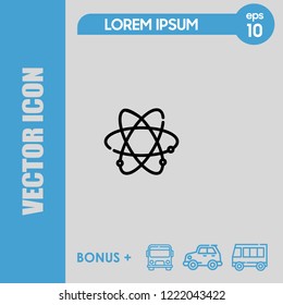 atom icon vector