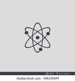Atom Icon Vector.