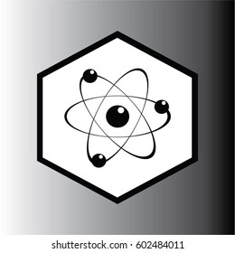 atom icon vector
