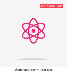 Atom icon. Vector concept illustration for design.