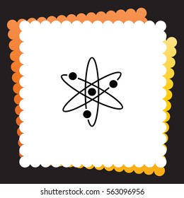 Atom  icon. Vector design.