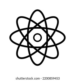 Atom icon vector design illustration 