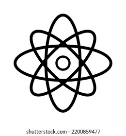 Atom icon vector design illustration 