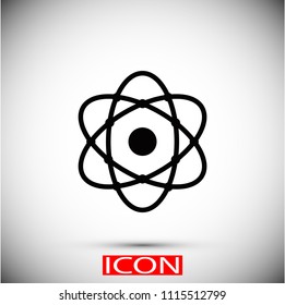 Atom icon, Vector EPS 10 illustration style