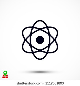 Atom icon, Vector EPS 10 illustration style