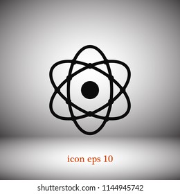 Atom icon, Vector EPS 10 illustration style