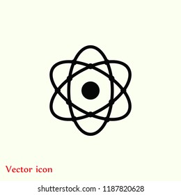 Atom icon, Vector EPS 10 illustration style