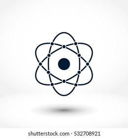 Atom icon, Vector EPS 10 illustration style
