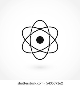 Atom icon, Vector EPS 10 illustration style