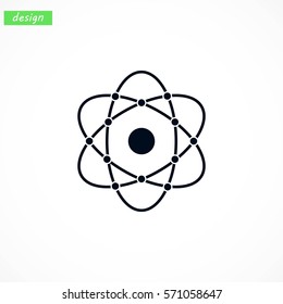 Atom icon, Vector EPS 10 illustration style