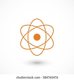 Atom icon, Vector EPS 10 illustration style