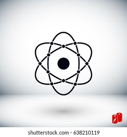 Atom icon, Vector EPS 10 illustration style