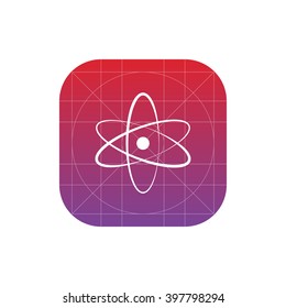 atom icon. vector eps10 icon
