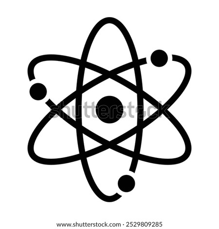 Atom icon ,Vector graphics  illustration