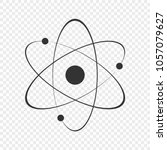 Atom icon. Vector illustration.