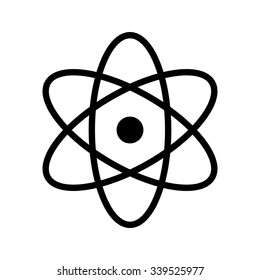 Atom icon . Vector illustration