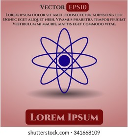 Atom icon vector illustration