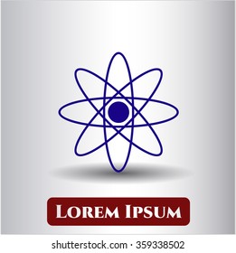 Atom icon vector illustration