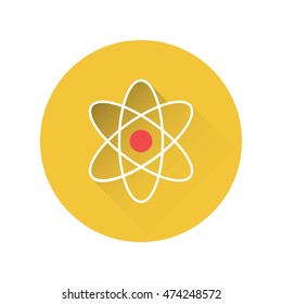 atom icon. vector illustration