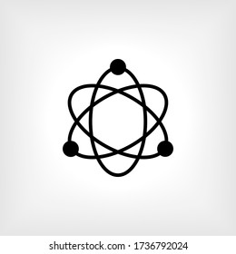 Atom Icon - Vector Illustration for Design and Websites, Presentation or Application.