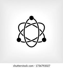 Atom Icon - Vector Illustration for Design and Websites, Presentation or Application.