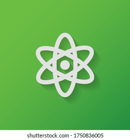 atom icon. Vector illustration EPS 10.