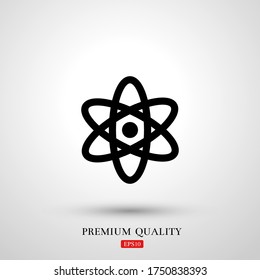 atom icon. Vector illustration EPS 10.