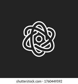 atom Icon. Vector illustration EPS 10.
