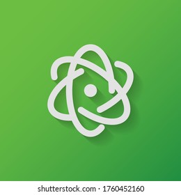 atom Icon. Vector illustration EPS 10.