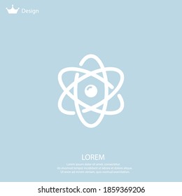 icono de átomo. Ilustración del vector EPS 10.