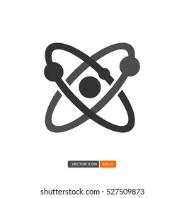 Atom icon vector. Vector illustration eps.10