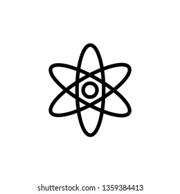 Atom Icon Vector Illustration Logo Template