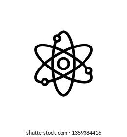 Atom Icon Vector Illustration Logo Template