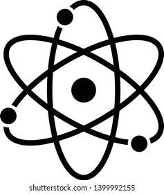 Atom Icon Vector Illustration Logo Template