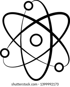 Atom Icon Vector Illustration Logo Template