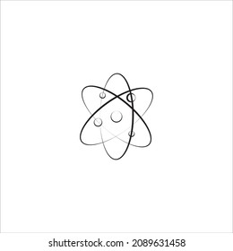 atom icon vector illustration symbol