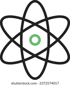 Atom icon vector image. Suitable for mobile application web application and print media.
