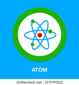 Atom-Symbol - Vektormolekulargrafik, Symbol für Chemie