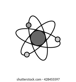 atom icon vector. nucleus or core icon. 