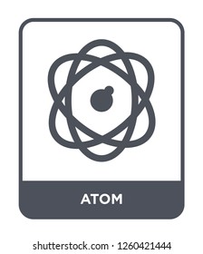 atom icon vector on white background., atom simple element illustration