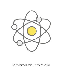 Atom icon vector stock illustration